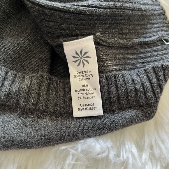 Athleta | Ribbed Knit 1/4 Zip Mock Neck Sweater Dress - Picture 5 of 10